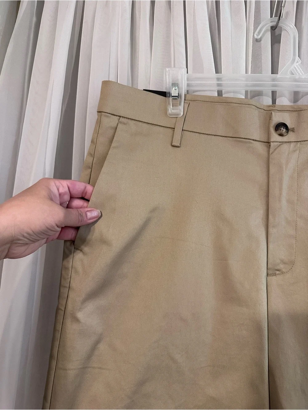 Banana Republic Khaki Stretch Chino Shorts Size 36